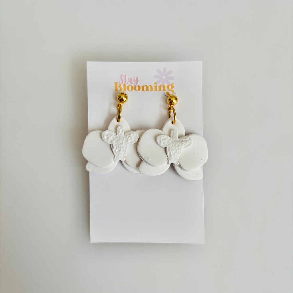 Orquídeas Blancas - Earrings 