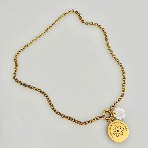 Donde Dios te colocó, florecerás - Necklace